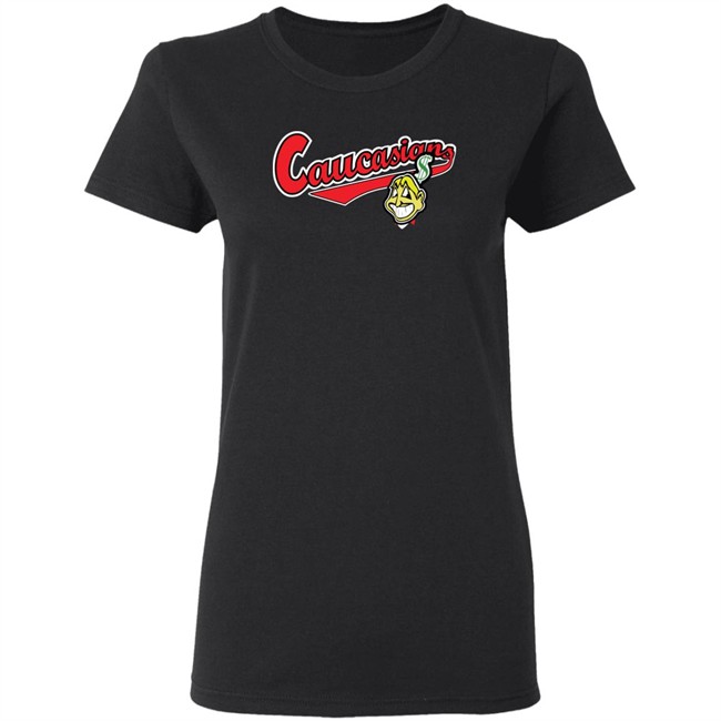 Caucasians T Shirt Cleveland Caucasians Mascot Navy T Shirt Caucasians T Shirt Cleveland Caucasians Mascot Navy T Shirt
