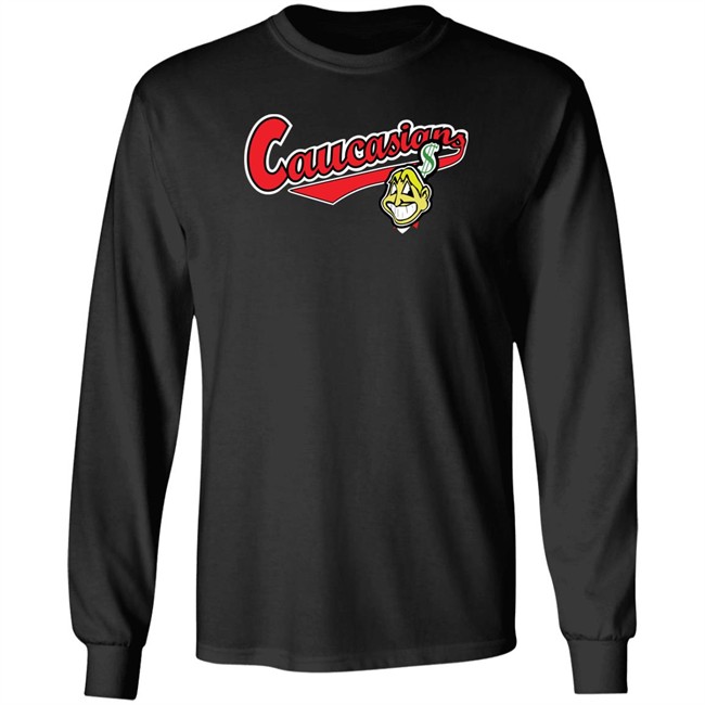 Caucasians T Shirt Cleveland Caucasians Mascot Navy T Shirt Caucasians T Shirt Cleveland Caucasians Mascot Navy T Shirt