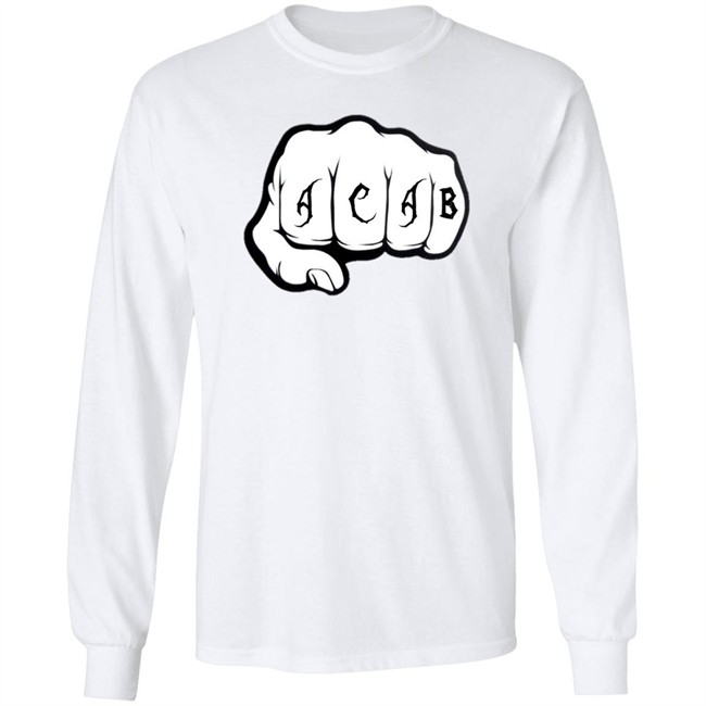 Acab Shirt Ultras ACAB Knock-Out WhiteT Shirts Acab Shirt Ultras ACAB Knock-Out WhiteT Shirts