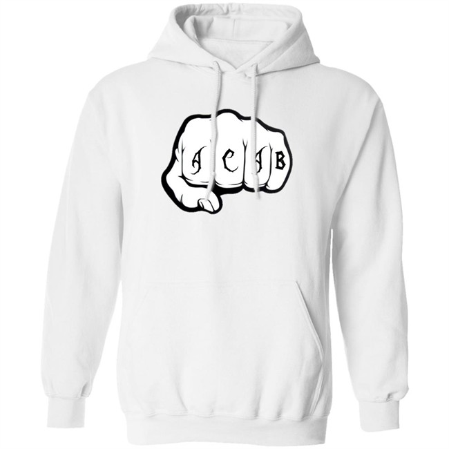 Acab Shirt Ultras ACAB Knock-Out WhiteT Shirts Acab Shirt Ultras ACAB Knock-Out WhiteT Shirts