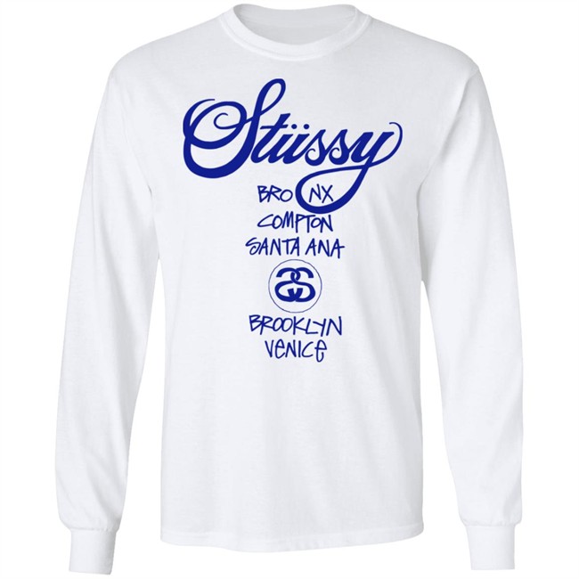 WORLD TOUR Stussy T Shirt WMNS Bronx Compton Santa Ana BrookLyn Venice Yellow Shirts WORLD TOUR Stussy T Shirt WMNS Bronx Compton Santa Ana BrookLyn Venice Yellow Shirts