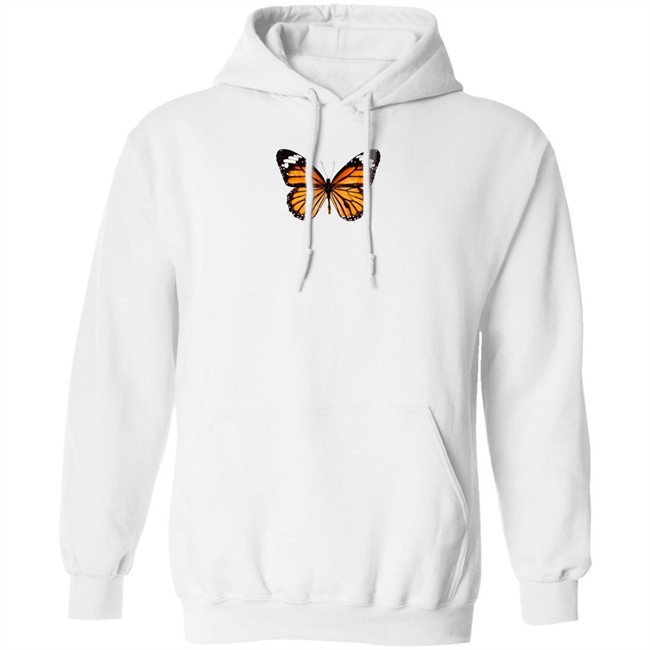 Butterfly Hoodie Brandy Melville daisy butterfly White hooded Sweatshirt Butterfly Hoodie Brandy Melville daisy butterfly White hooded Sweatshirt