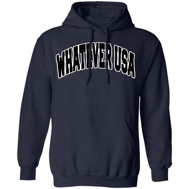 WHATEVER USA Hoodie Allen Shirt Gray Hooded Sweatshirt WHATEVER USA Hoodie Allen Shirt Gray Hooded Sweatshirt