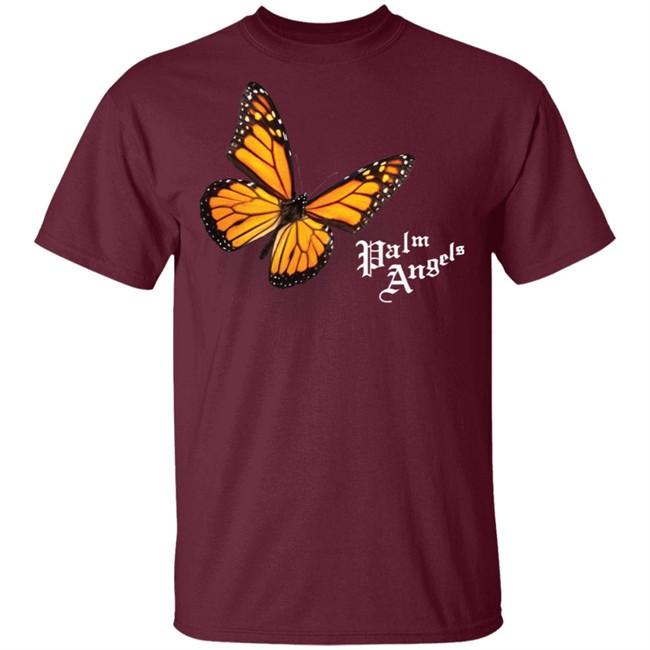 Butterfly Palm Angels Shirt Butterfly Black T Shirts Butterfly Palm Angels Shirt Butterfly Black T Shirts