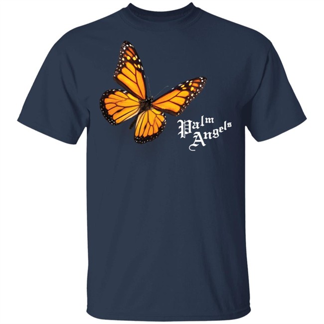 Butterfly Palm Angels Shirt Butterfly Black T Shirts Butterfly Palm Angels Shirt Butterfly Black T Shirts