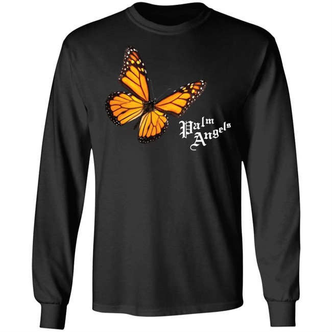 Butterfly Palm Angels Shirt Butterfly Black T Shirts Butterfly Palm Angels Shirt Butterfly Black T Shirts