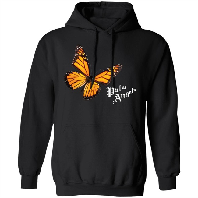 Butterfly Palm Angels Shirt Butterfly Black T Shirts Butterfly Palm Angels Shirt Butterfly Black T Shirts