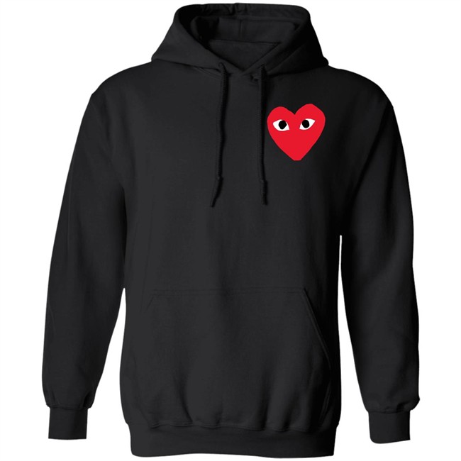CDG Hoodie Comme Des Garcons Black Hooded Sweatshirt CDG Hoodie Comme Des Garcons Black Hooded Sweatshirt