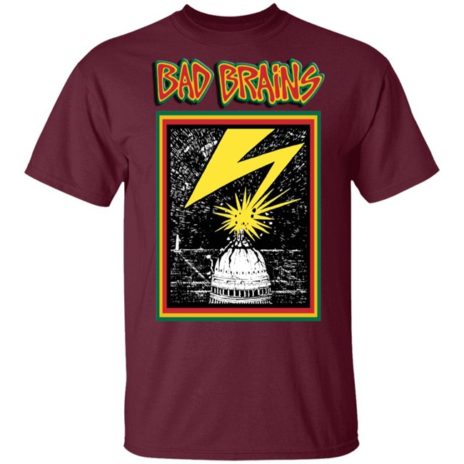Bad Brains T Shirt Capitol Punk Rock Art Black Shirts Bad Brains T Shirt Capitol Punk Rock Art Black Shirts