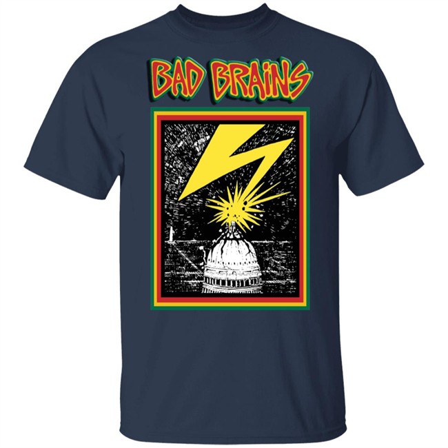 Bad Brains T Shirt Capitol Punk Rock Art Black Shirts Bad Brains T Shirt Capitol Punk Rock Art Black Shirts