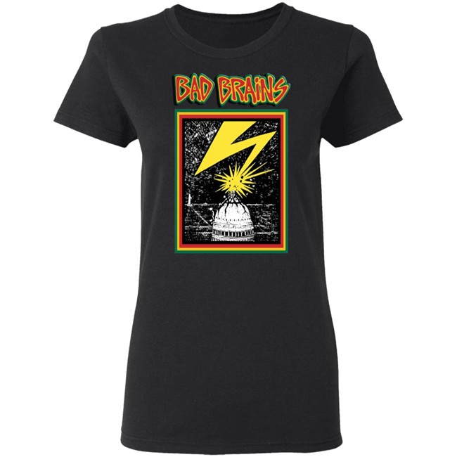 Bad Brains T Shirt Capitol Punk Rock Art Black Shirts Bad Brains T Shirt Capitol Punk Rock Art Black Shirts