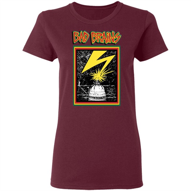 Bad Brains T Shirt Capitol Punk Rock Art Black Shirts Bad Brains T Shirt Capitol Punk Rock Art Black Shirts