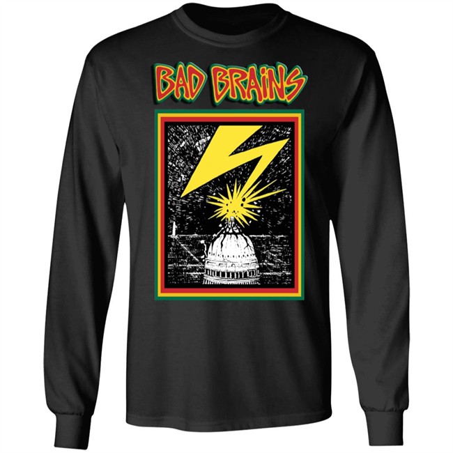 Bad Brains T Shirt Capitol Punk Rock Art Black Shirts Bad Brains T Shirt Capitol Punk Rock Art Black Shirts