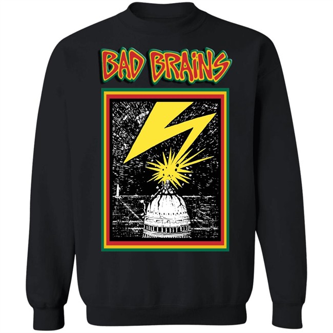 Bad Brains T Shirt Capitol Punk Rock Art Black Shirts Bad Brains T Shirt Capitol Punk Rock Art Black Shirts