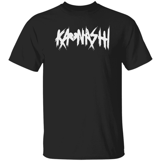 Down Right kaonashi Logo T Shirt kaonashi Logo Down Right Black Shirts