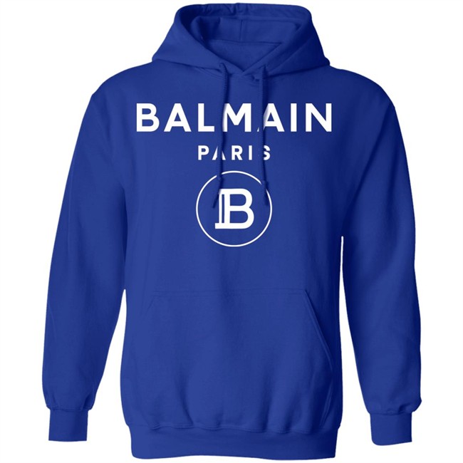 Balmain Paris Logo Shirt Black cotton T-shirt with white Balmain Paris logo Balmain Paris Logo Shirt Black cotton T-shirt with white Balmain Paris logo