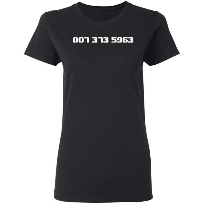 007 373 5963 Shirt Famous 90s Video Game Codes Black T Shirts 007 373 5963 Shirt Famous 90s Video Game Codes Black T Shirts
