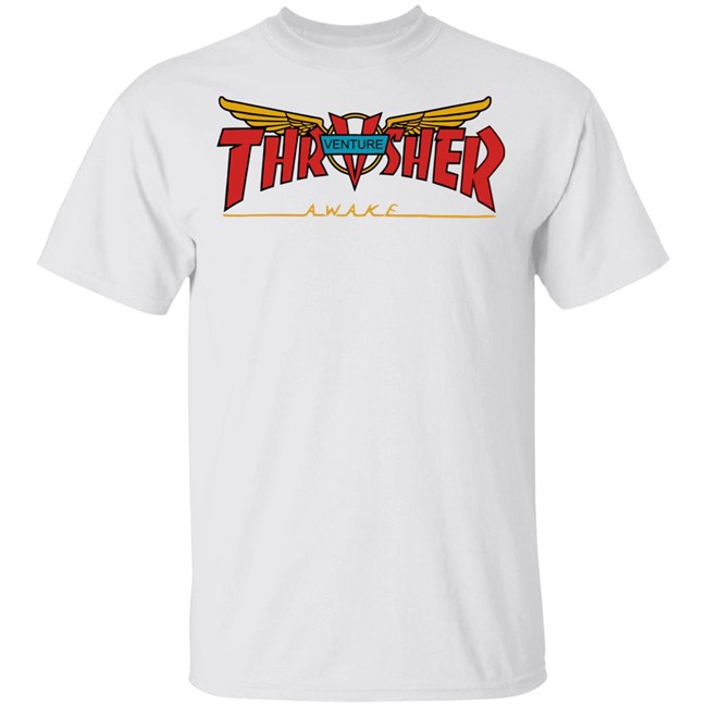 Venture Collab Thrasher Shirt Thrasher Magazine Venture Awake White Shirts Venture Collab Thrasher Shirt Thrasher Magazine Venture Awake White Shirts