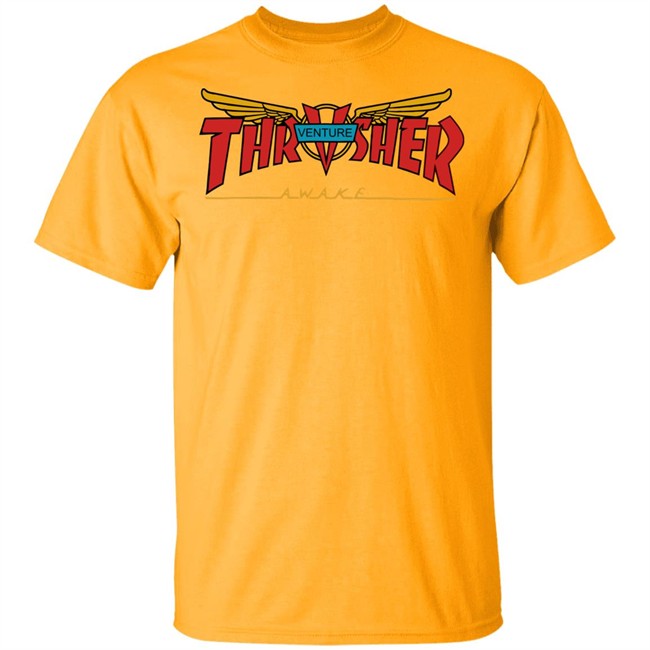 Venture Collab Thrasher Shirt Thrasher Magazine Venture Awake White Shirts Venture Collab Thrasher Shirt Thrasher Magazine Venture Awake White Shirts