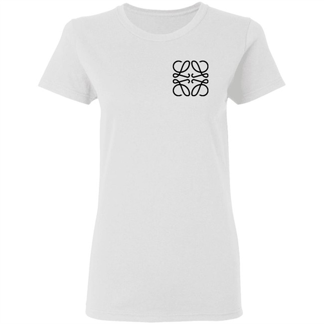 LOEWE Anagram Embroidered Shirt Anagram embroidered whiteT shirts LOEWE Anagram Embroidered Shirt Anagram embroidered whiteT shirts