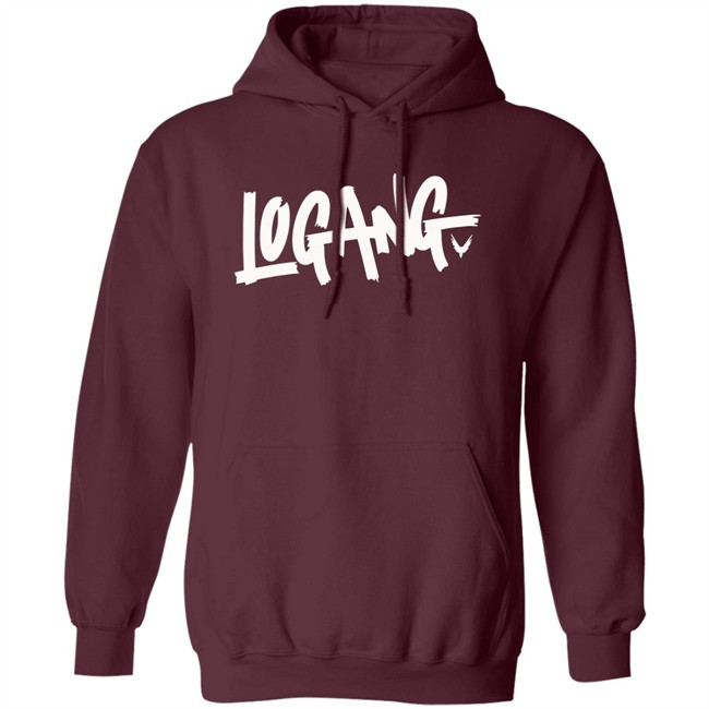 Logang Logan Paul Maverick Hoodie Logang Logan Logang Logo Pink Hooded Sweatshirt Logang Logan Paul Maverick Hoodie Logang Logan Logang Logo Pink Hooded Sweatshirt
