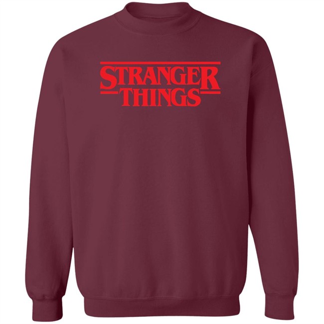 Stranger Things Hoodie Netflix Stranger Things Simple Red Logo Hooded Sweatshirt Stranger Things Hoodie Netflix Stranger Things Simple Red Logo Hooded Sweatshirt