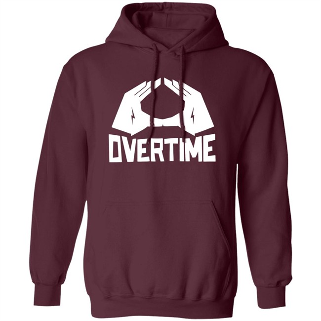 Overtime Shoutout Ot Hoodie Shoutout Ot Overtime Red Hooded Sweatshirt Overtime Shoutout Ot Hoodie Shoutout Ot Overtime Red Hooded Sweatshirt