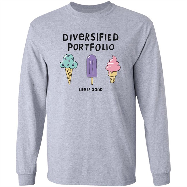 Life Is Good Diversified Portfolio Ice Cream T Shirt Diversified Portfolio Ice Cream Life Is Good Grey Shirts Life Is Good Diversified Portfolio Ice Cream T Shirt Diversified Portfolio Ice Cream Life Is Good Grey Shirts