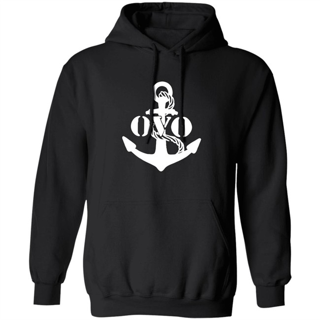 Ovo Nautical Indigo Fleece Hoodie Nautical Indigo Fleece Ovo Black Hooded Sweatshirt