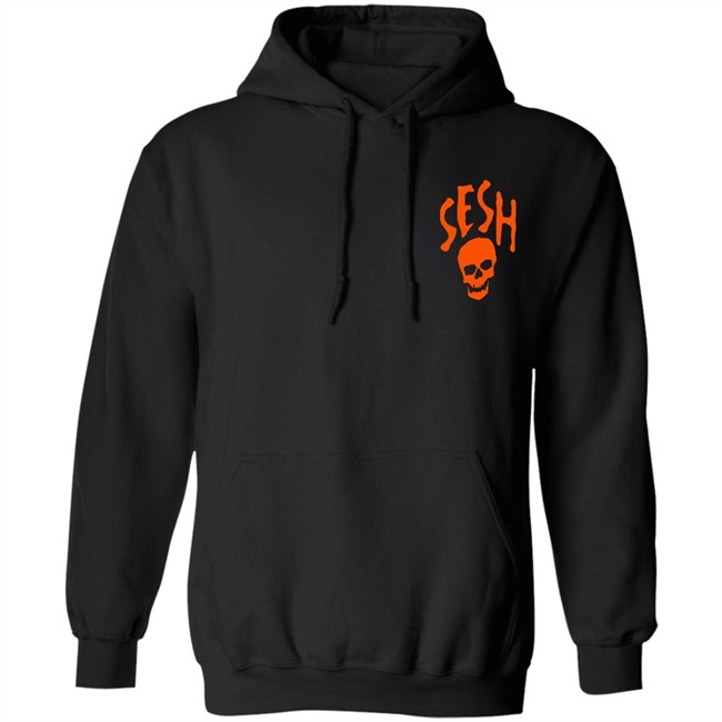 Team Sesh Seshskull Hoodie Seshskull Team Sesh Black Hooded Sweatshirt