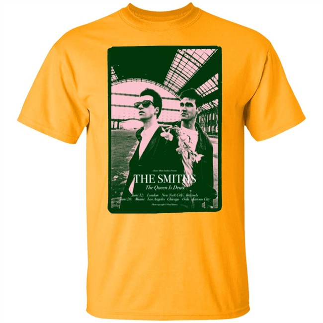 The Smiths T Shirt The Queen is Dead us tour ’86 Complete Chord Songbook T-Shirt white shirt The Smiths T Shirt The Queen is Dead us tour ’86 Complete Chord Songbook T-Shirt white shirt