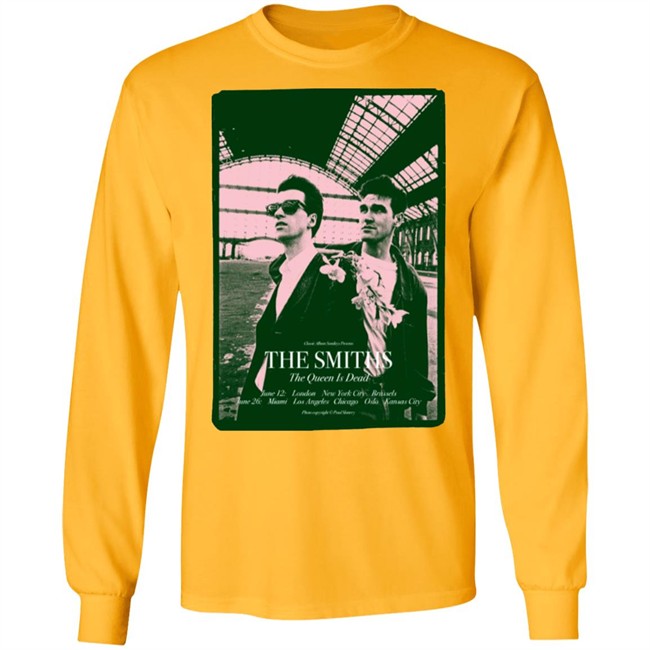 The Smiths T Shirt The Queen is Dead us tour ’86 Complete Chord Songbook T-Shirt white shirt The Smiths T Shirt The Queen is Dead us tour ’86 Complete Chord Songbook T-Shirt white shirt